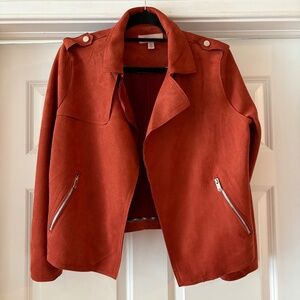 Philosophy Faux Suede Jacket - Size Large